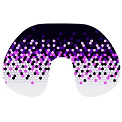 Flat Tech Camouflage Reverse Purple Travel Neck Pillows by jumpercat