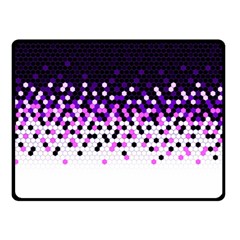 Flat Tech Camouflage Reverse Purple Double Sided Fleece Blanket (small)  by jumpercat