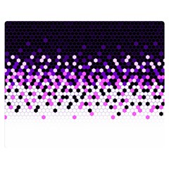 Flat Tech Camouflage Reverse Purple Double Sided Flano Blanket (medium)  by jumpercat