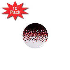 Flat Tech Camouflage Reverse Red 1  Mini Magnet (10 Pack)  by jumpercat