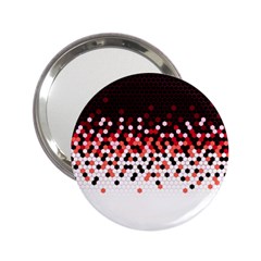 Flat Tech Camouflage Reverse Red 2 25  Handbag Mirrors by jumpercat