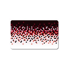 Flat Tech Camouflage Reverse Red Magnet (name Card) by jumpercat