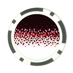 Flat Tech Camouflage Reverse Red Poker Chip Card Guard by jumpercat