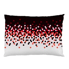 Flat Tech Camouflage Reverse Red Pillow Case by jumpercat