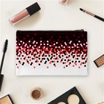 Flat Tech Camouflage Reverse Red Cosmetic Bag (Medium)  Back