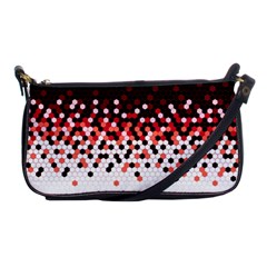 Flat Tech Camouflage Reverse Red Shoulder Clutch Bags by jumpercat