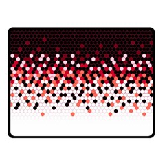 Flat Tech Camouflage Reverse Red Fleece Blanket (small)