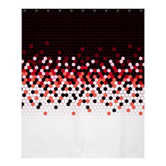 Flat Tech Camouflage Reverse Red Shower Curtain 60  X 72  (medium)  by jumpercat