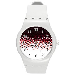 Flat Tech Camouflage Reverse Red Round Plastic Sport Watch (m) by jumpercat