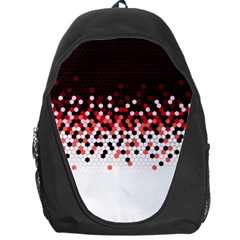 Flat Tech Camouflage Reverse Red Backpack Bag by jumpercat