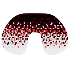 Flat Tech Camouflage Reverse Red Travel Neck Pillows