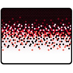 Flat Tech Camouflage Reverse Red Double Sided Fleece Blanket (medium)  by jumpercat