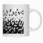 Flat Tech Camouflage White And Black White Mugs Right