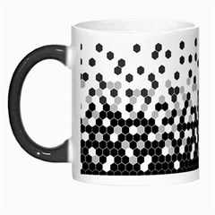 Flat Tech Camouflage White And Black Morph Mugs by jumpercat