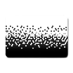 Flat Tech Camouflage White And Black Small Doormat  by jumpercat