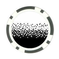 Flat Tech Camouflage White And Black Poker Chip Card Guard by jumpercat