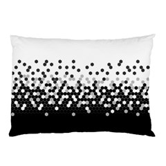 Flat Tech Camouflage White And Black Pillow Case by jumpercat