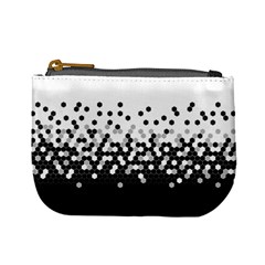 Flat Tech Camouflage White And Black Mini Coin Purses by jumpercat