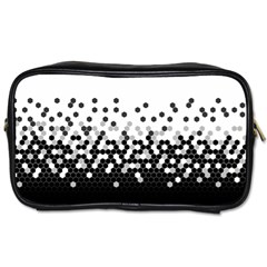 Flat Tech Camouflage White And Black Toiletries Bags by jumpercat