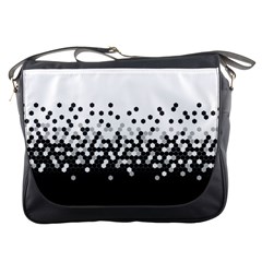 Flat Tech Camouflage White And Black Messenger Bags by jumpercat