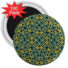 Arabesque Seamless Pattern 3  Magnets (100 Pack) by dflcprints