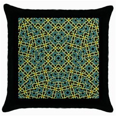 Arabesque Seamless Pattern Throw Pillow Case (black) by dflcprints