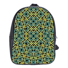 Arabesque Seamless Pattern School Bag (large) by dflcprints