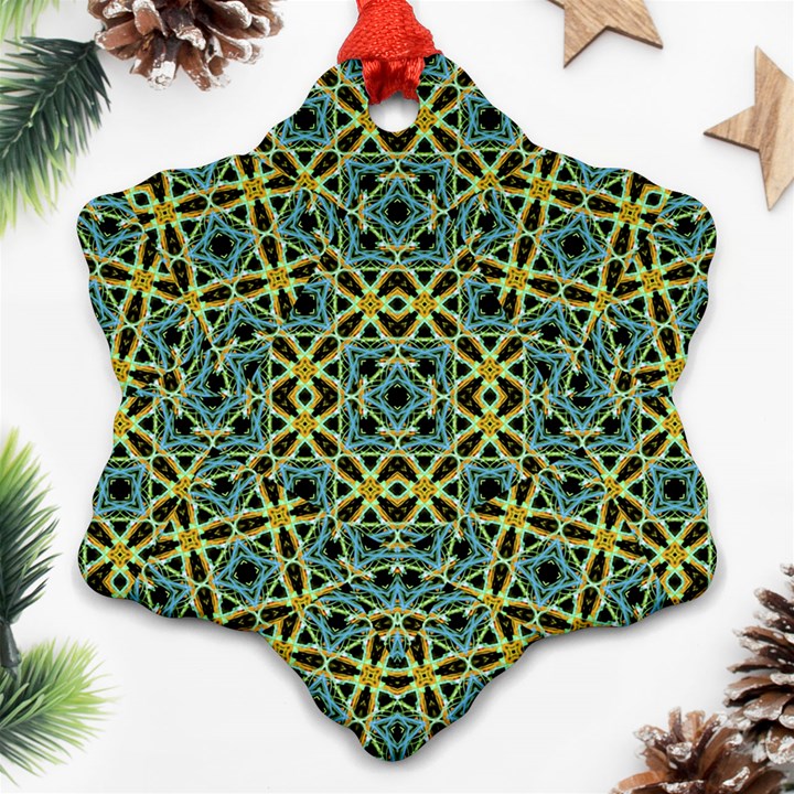 Arabesque Seamless Pattern Ornament (Snowflake)