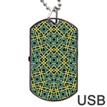 Arabesque Seamless Pattern Dog Tag USB Flash (One Side) Front