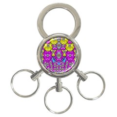 Fantasy Bloom In Spring Time Lively Colors 3-ring Key Chains by pepitasart