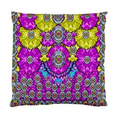 Fantasy Bloom In Spring Time Lively Colors Standard Cushion Case (two Sides) by pepitasart