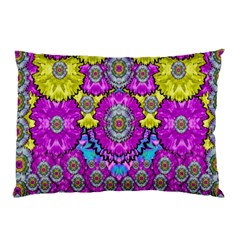 Fantasy Bloom In Spring Time Lively Colors Pillow Case (two Sides) by pepitasart