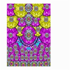 Fantasy Bloom In Spring Time Lively Colors Small Garden Flag (two Sides) by pepitasart