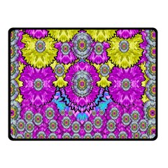 Fantasy Bloom In Spring Time Lively Colors Double Sided Fleece Blanket (small)  by pepitasart