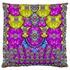 Fantasy Bloom In Spring Time Lively Colors Standard Flano Cushion Case (one Side) by pepitasart