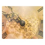 Old Wall Clock Vintage Style Photo Double Sided Flano Blanket (Large)  80 x60  Blanket Front