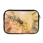 Old Wall Clock Vintage Style Photo Apple MacBook Pro 17  Zipper Case Front