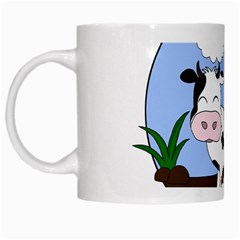 Friends Not Food - Cute Pig And Chicken White Mugs by Valentinaart