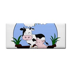 Friends Not Food - Cute Pig And Chicken Cosmetic Storage Cases by Valentinaart