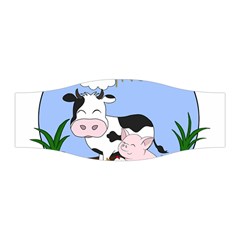 Friends Not Food - Cute Pig And Chicken Stretchable Headband by Valentinaart