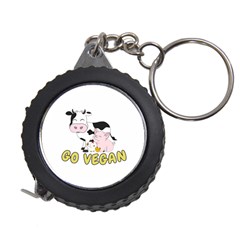 Friends Not Food - Cute Pig And Chicken Measuring Tape by Valentinaart