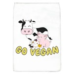 Friends Not Food - Cute Pig and Chicken Flap Covers (L)  Front