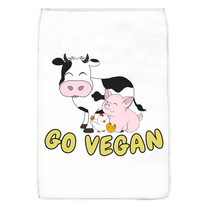 Friends Not Food - Cute Pig and Chicken Flap Covers (L) 