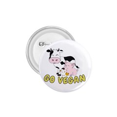 Friends Not Food - Cute Pig And Chicken 1 75  Buttons by Valentinaart