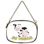 Friends Not Food - Cute Pig and Chicken Chain Purses (Two Sides)  Front