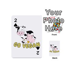 Friends Not Food - Cute Pig And Chicken Playing Cards 54 (mini)  by Valentinaart