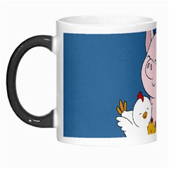 Friends Not Food - Cute Pig And Chicken Morph Mugs by Valentinaart