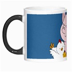 Friends Not Food - Cute Pig and Chicken Morph Mugs Left