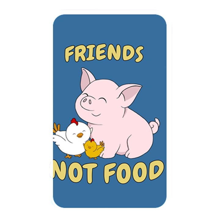 Friends Not Food - Cute Pig and Chicken Memory Card Reader