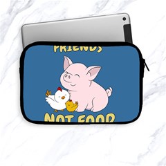 Friends Not Food - Cute Pig And Chicken Apple Ipad Mini Zipper Cases by Valentinaart